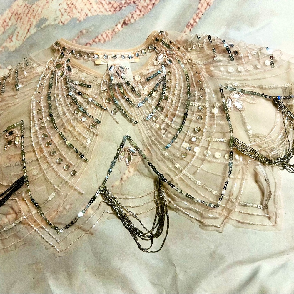 TuTu Du Monde OS Beautiful beaded cape.